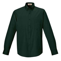 Core 365 Men's Forest Green Operate Long-Sleeve Twill Shirt