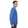 Core 365 Men's True Royal Agility Performance Long-Sleeve Pique Crewneck