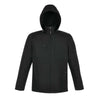 North End Men's Black Forecast Three-Layer Travel Soft Shell Jacket