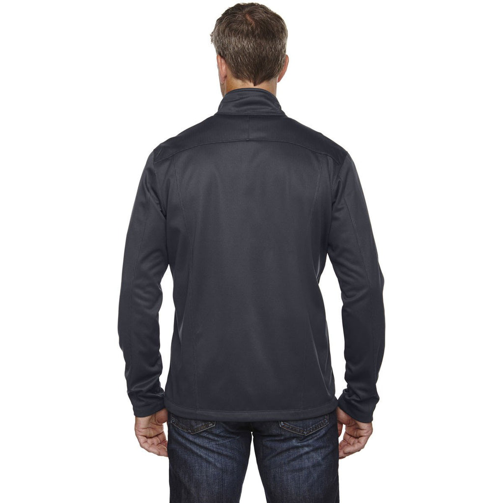 North End Men's Carbon Trace Printed Fleece Jacket