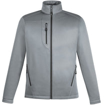 North End Men's Platinum Trace Printed Fleece Jacket