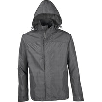 North End Men's Graphite Excursion Transcon Lightweight Jacket with Pattern