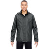 North End Men's Graphite Excursion Transcon Lightweight Jacket with Pattern