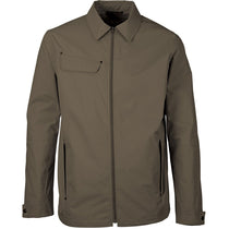 North End Men's Dark Oakmoss Excursion Ambassador Lightweight Jacket with Fold Down Collar