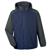 Core 365 Men's Classic Navy/Carbon Inspire Colorblock All-Season Jacket