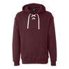 J. America Men's Maroon Sport Lace Hooded Sweatshirt