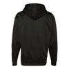 J. America Men's Black Sport Lace Polyester Fleece Hooded Pullover