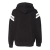 J. America Men's Black Vintage Athletic Hooded Sweatshirt