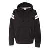 J. America Men's Black Vintage Athletic Hooded Sweatshirt