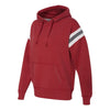 J. America Men's Simply Red Vintage Athletic Hooded Sweatshirt