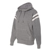 J. America Men's Smoke Vintage Athletic Hooded Sweatshirt