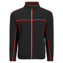 Landway Men's Black/Red Montara Contrast Stitch Fleece Jacket