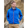 Landway Men's Electric Blue/Burnt Orange Montara Contrast Stitch Fleece Jacket