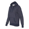 J. America Women's Navy/Silver Glitter French Terry Hooded Pullover