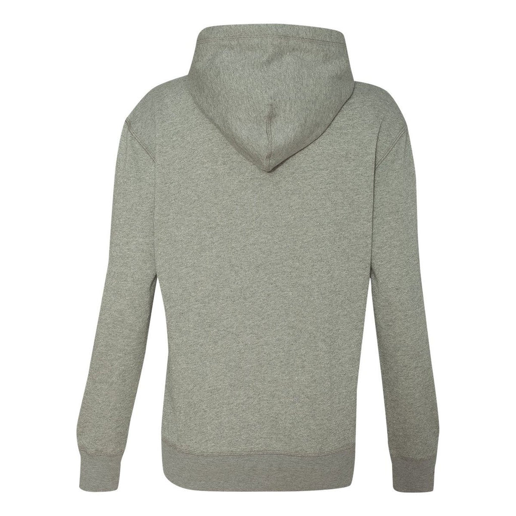 J. America Women's Oxford/Silver Glitter French Terry Hooded Pullover