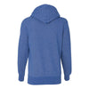 J. America Women's Royal/Silver Glitter French Terry Hooded Pullover