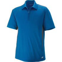 North End Men's Olympic Blue Serac UTK Performance Zippered Polo