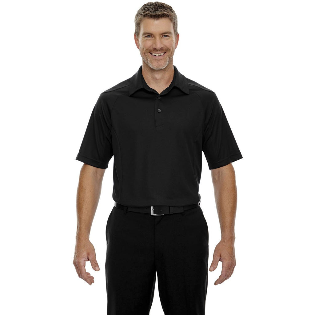 North End Men's Black Dolomite UTK Performance Polo