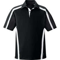 North End Men's Black Accelerate Performance Polo