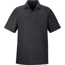 North End Men's Carbon Barcode Performance Stretch Polo