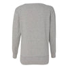 J. America Women's Oxford/Silver Glitter French Terry Crewneck Sweatshirt
