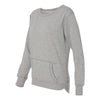 J. America Women's Oxford/Silver Glitter French Terry Crewneck Sweatshirt