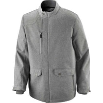 North End Men's City Grey Three-Layer City Textured Soft Shell Jacket
