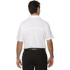 North End Men's White Polyester Performance Short-Sleeve Shirt