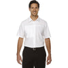 North End Men's White Polyester Performance Short-Sleeve Shirt