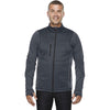 North End Men's Carbon Fleece Jacket with Print