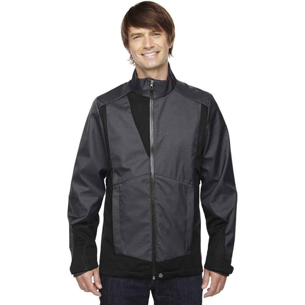 North End Men's Carbon Soft Shell Jacket with Heat Reflect Technology