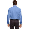 North End Men's Ink Blue Two-Ply 80's Cotton Dobby Taped Shirt