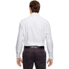 North End Men's Silver Two-Ply 80's Cotton Dobby Taped Shirt