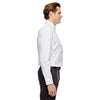 North End Men's Silver Two-Ply 80's Cotton Dobby Taped Shirt