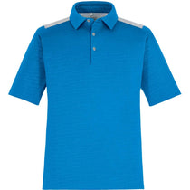 North End Men's Olympic Blue Performance Embossed Print Polo