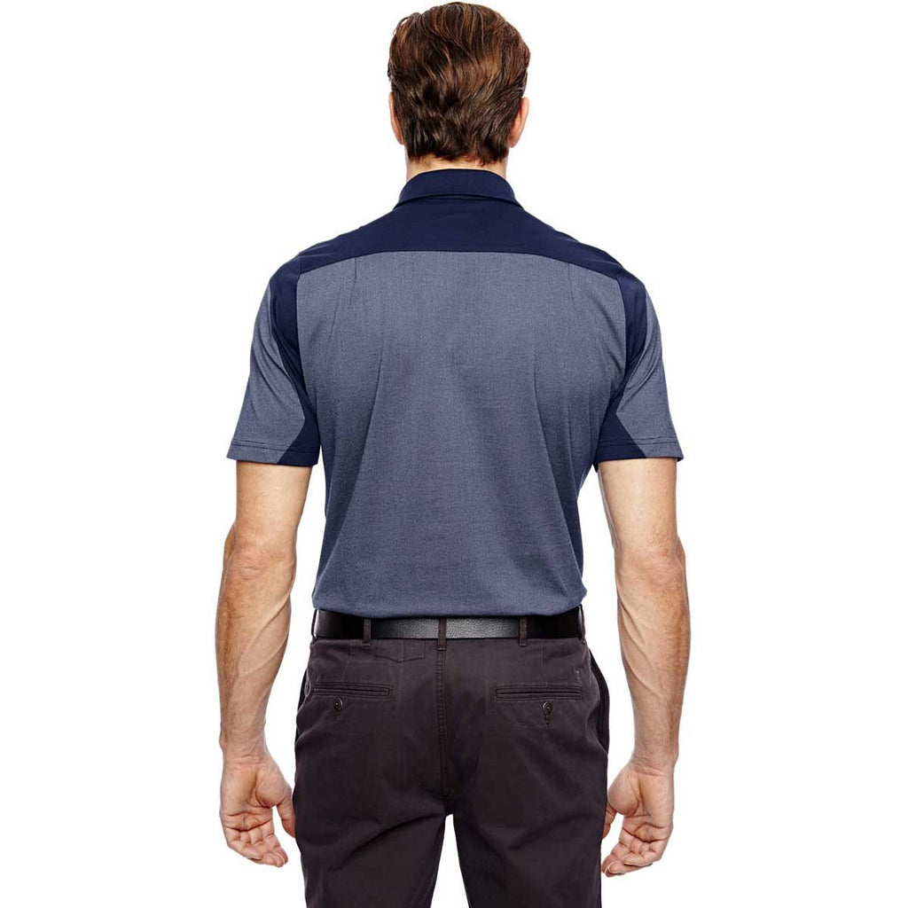 North End Men's Night Merge Cotton Blend Melange Polo