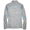 North End Men's Platinum/Olympic Blue Flux Melange Bonded Fleece Jacket