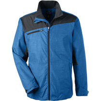 North End Men's Nautical Blue Interactive Sprint Printed Lightweight Jacket