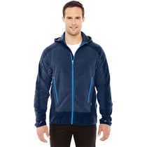 North End Men's Carbon/Olympic Blue Vortex Polartec Active Fleece Jacket