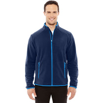 North End Men's Night/Olympic Blue Polartec Fleece Jacket