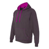 J. America Men's Magenta Shadow Fleece Hooded Pullover Sweatshirt
