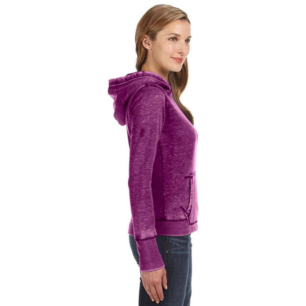 J. America Women's Very Berry Ladies Zen Pullover Hood