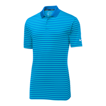 Nike Men's Blue Nebula/Equator Blue Victory Striped Polo