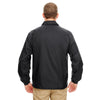 UltraClub Men's Black Nylon Coaches' Jacket