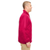 UltraClub Men's Red Nylon Coaches' Jacket