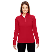 Marmot Women's Team Red Stretch Fleece Half-Zip