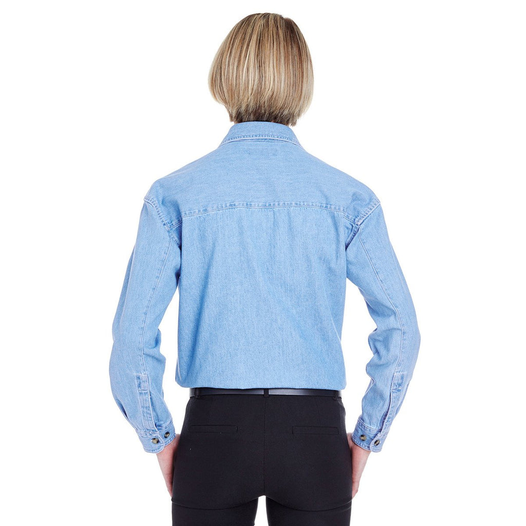 UltraClub Women's Light Blue Cypress Denim