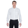 UltraClub Men's White Tall Whisper Twill