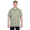UltraClub Men's Sage Cabana Breeze Camp Shirt