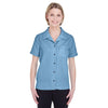 UltraClub Women's Wedgewood Cabana Breeze Camp Shirt